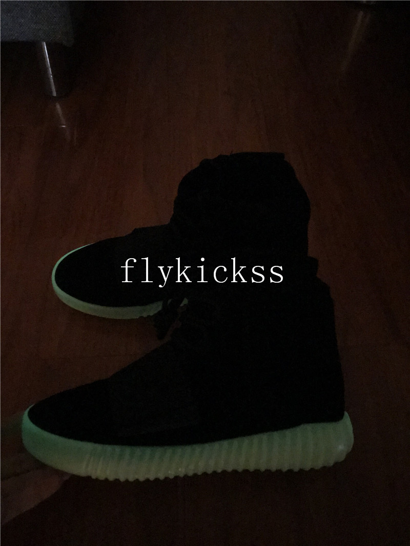 Adidas Yeezy Boost 750 Black Yellow Gum Glow Sole